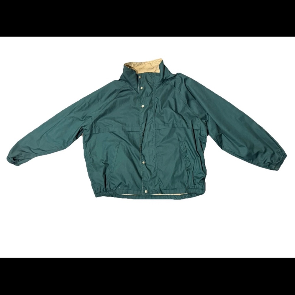 Red Cap Brand Men’s Vintage Green Windbreaker Jacket Size XL